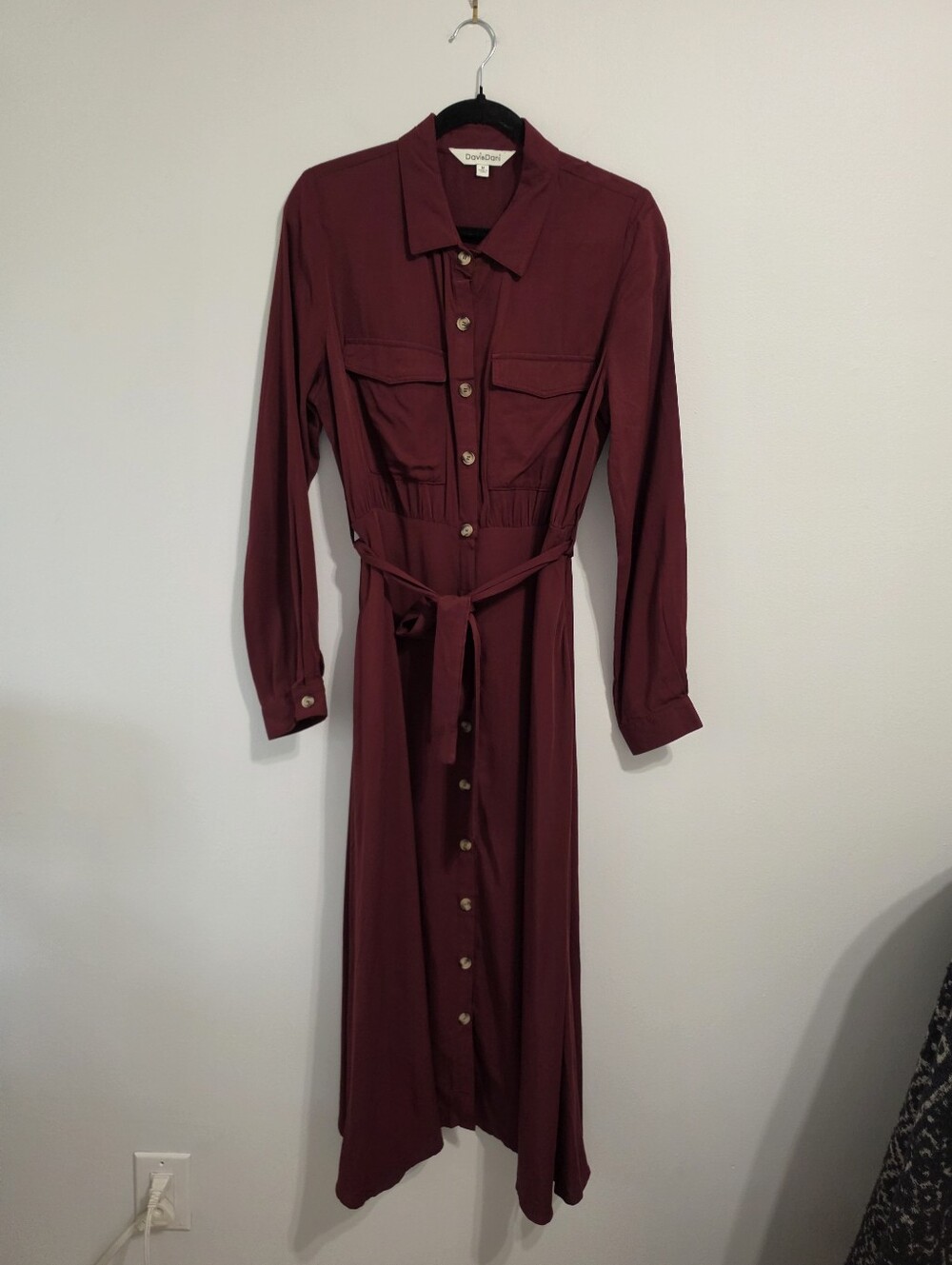 150. Davi&Dani 100% Rayon Belted Dress BNWOT